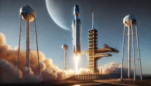 SpaceX Starship Flight 8 launch on March 6, 2025, from Starbase, South Texas, featuring the Super Heavy booster separation and chopstick arm catch. The reusable rocket system aims for Mars missions, Moon landings, and cost-effective space travel. The Ship stage continues ascent but faces engine failures and loss of contact, affecting its planned dummy Starlink satellite deployment and splashdown in the Indian Ocean. SpaceX Starship reusability test highlights booster recovery success but Ship stage challenges.