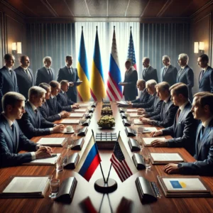Ukraine ceasefire agreement negotiations between Ukrainian, Russian, and U.S. officials, discussing 30-day ceasefire terms, security assistance, peace talks, prisoner exchanges, and future peace settlement in Ukraine.